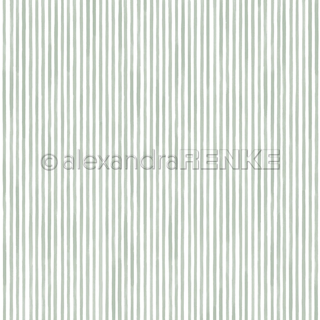 P-AR-10.4176 Design paper "Streifen Jadegrün" - A.RENKE
