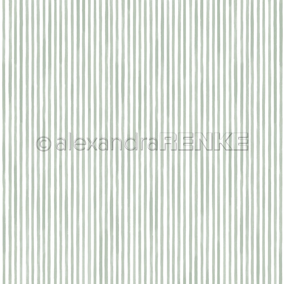 P-AR-10.4176 Design paper "Streifen Jadegrün" - A.RENKE