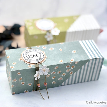 P-AR-10.4177 Design paper "Streifen Jadeblau" - A.RENKE