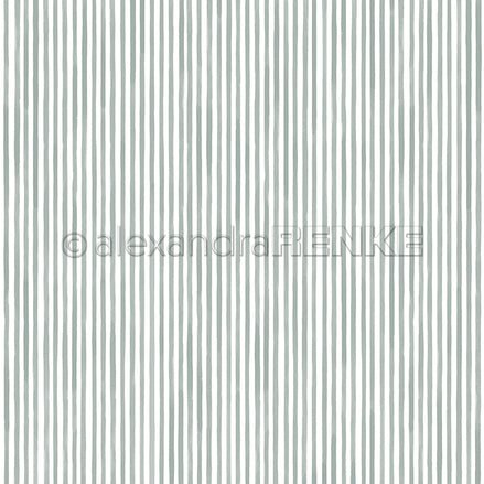 P-AR-10.4177 Design paper "Streifen Jadeblau" - A.RENKE