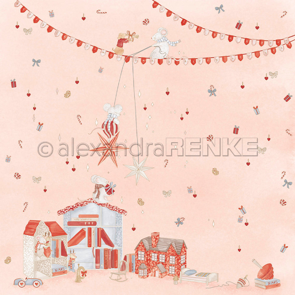 Design Paper 'Weihnachtsmäuse Puppenhauszauber' A. RENKE