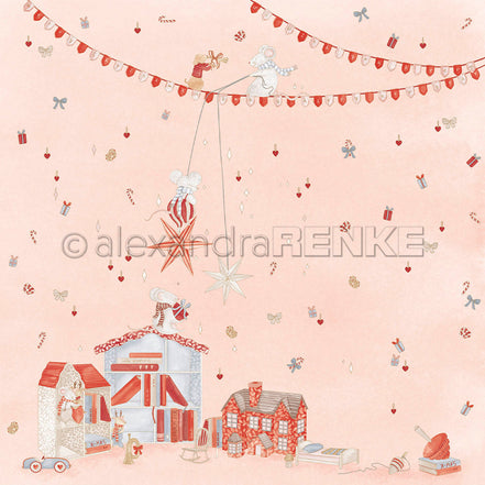 Design Paper 'Weihnachtsmäuse Puppenhauszauber' A. RENKE