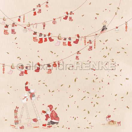 Design Paper 'Weihnachtsmäuse Sockenspaß' A. RENKE