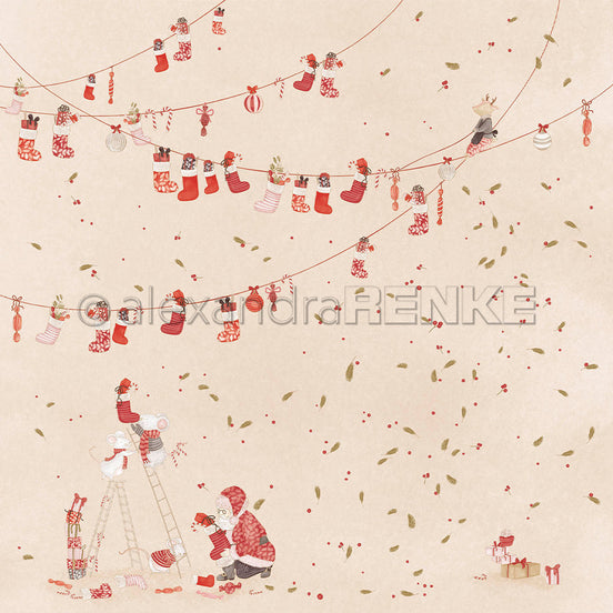 Design Paper 'Weihnachtsmäuse Sockenspaß' A. RENKE