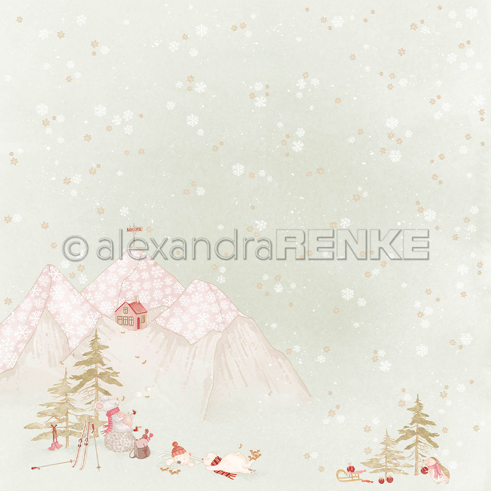 Design Paper 'Weihnachtsmäuse Winterfreuden' A. RENKE
