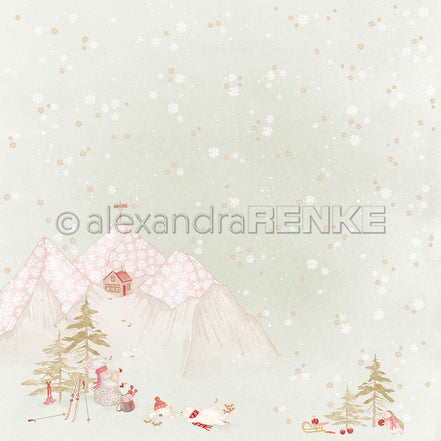 Design Paper 'Weihnachtsmäuse Winterfreuden' A. RENKE