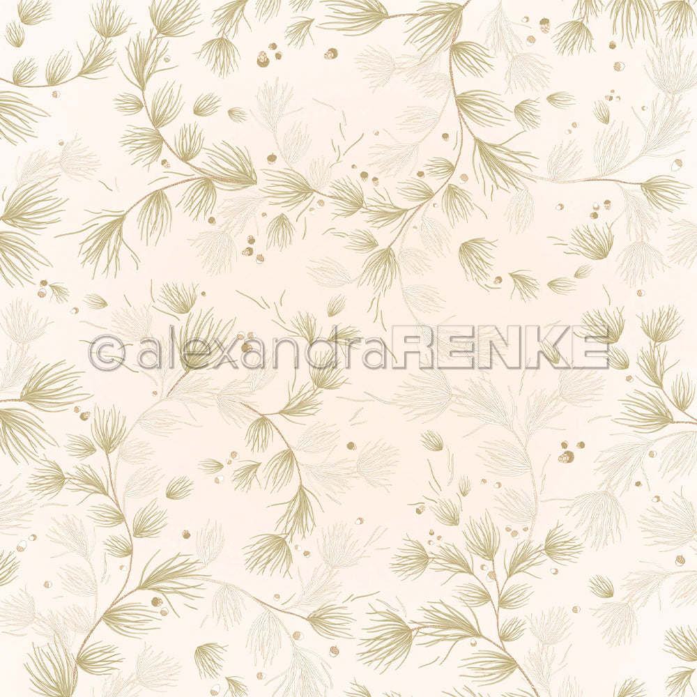 Design Paper 'Nadelwirbel auf Creme' A. RENKE