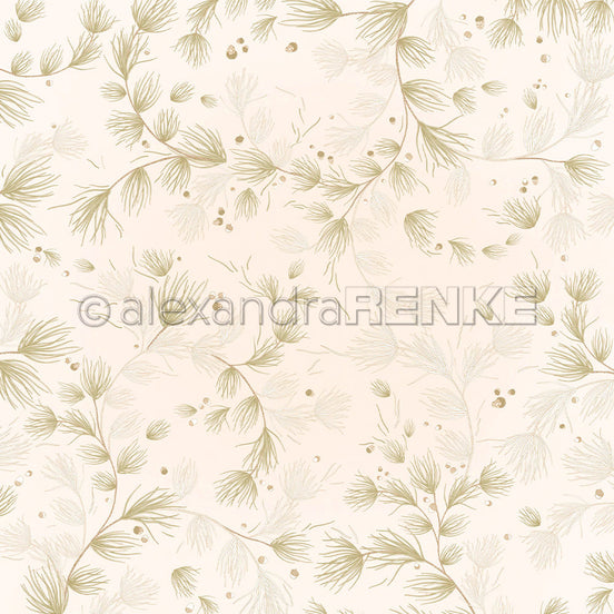 Design Paper 'Nadelwirbel auf Creme' A. RENKE