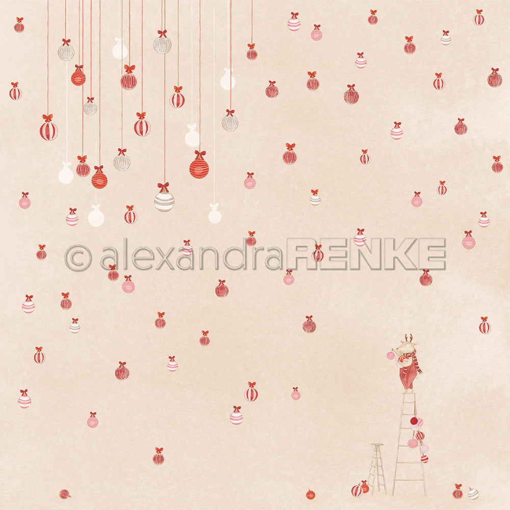 Design Paper 'Weihnachtsmäuse Kugeln' A. RENKE