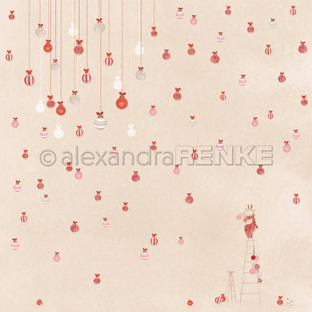 Design Paper 'Weihnachtsmäuse Kugeln' A. RENKE