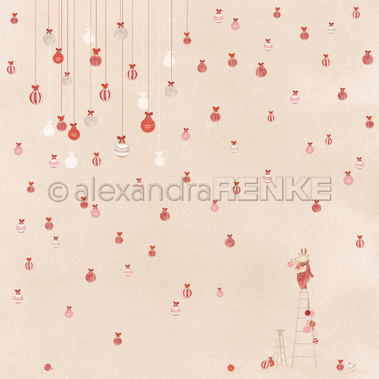 Design Paper 'Weihnachtsmäuse Kugeln' A. RENKE