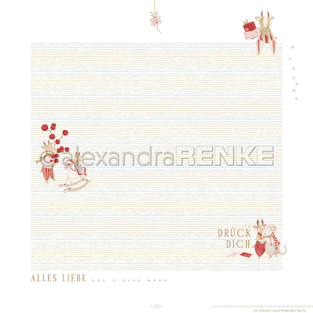 Design Paper 'Weihnachtsmäuse Layout Alles Liebe' A. RENKE
