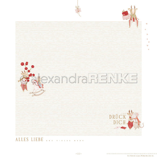 Design Paper 'Weihnachtsmäuse Layout Alles Liebe' A. RENKE