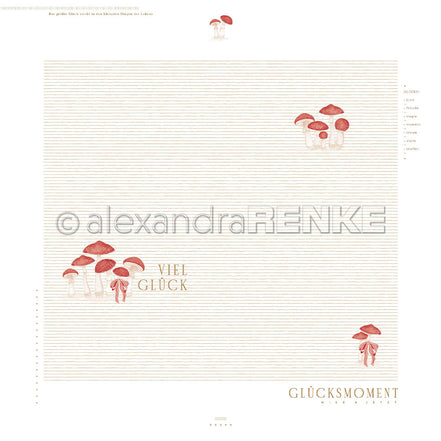 Design Paper 'Pilze Layout Glücksmoment' A. RENKE