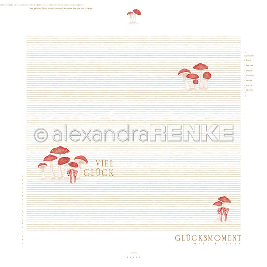 Design Paper 'Pilze Layout Glücksmoment' A. RENKE