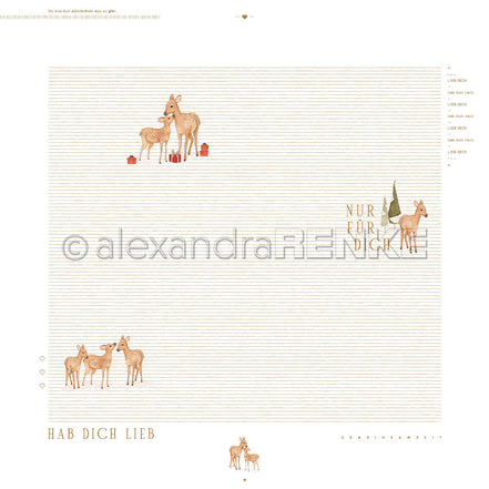 Design Paper 'Rehe Layout Hab dich Lieb' A. RENKE