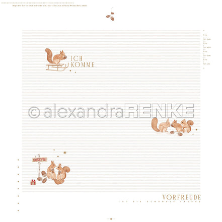 Design Paper 'Eichhörnchen Layout Vorfreude' A. RENKE
