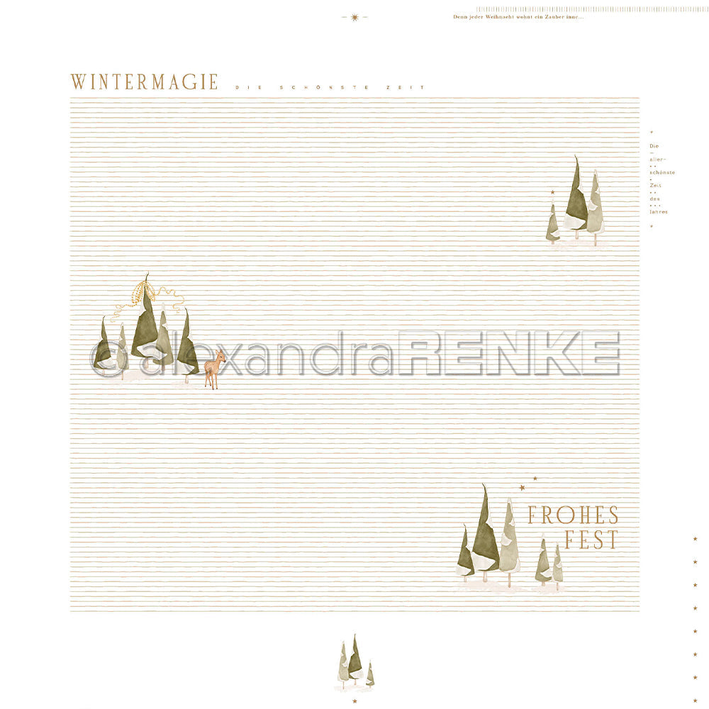 Design Paper 'Tannenwald Layout Wintermagie' A. RENKE