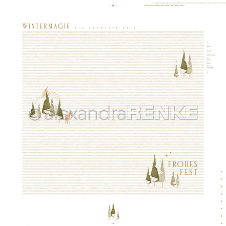 Design Paper 'Tannenwald Layout Wintermagie' A. RENKE