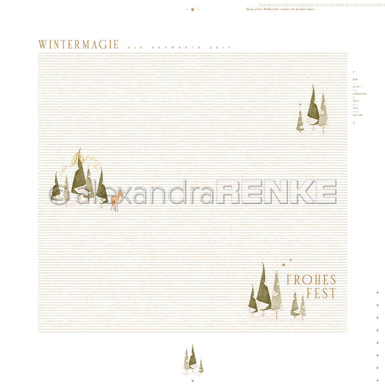 Design Paper 'Tannenwald Layout Wintermagie' A. RENKE