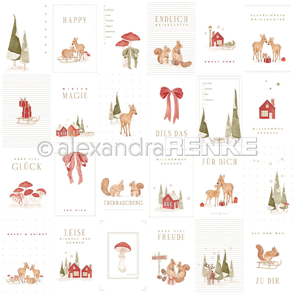 Design Paper 'Kärtchenbogen Wintermagie' A. RENKE