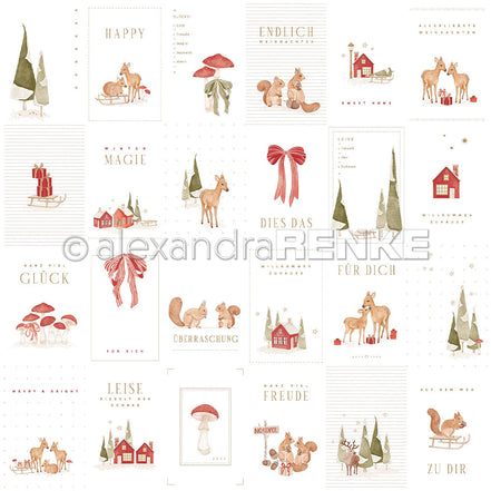 Design Paper 'Kärtchenbogen Wintermagie' A. RENKE