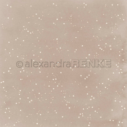 Design Paper 'Kleine Sterne auf Graubeige' A. RENKE