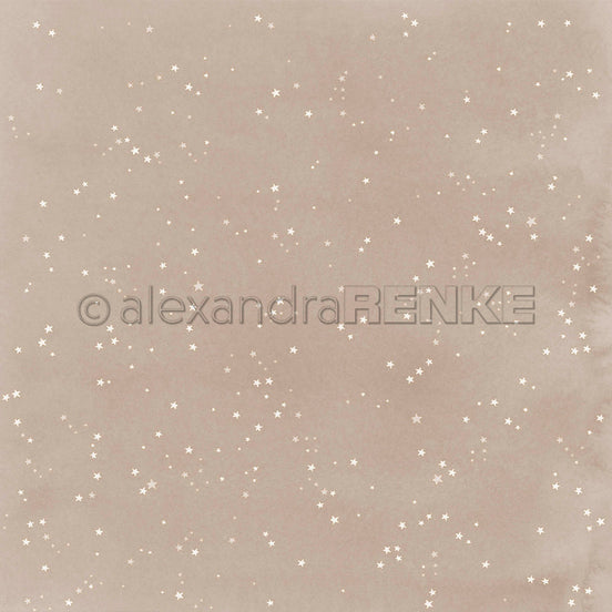 Design Paper 'Kleine Sterne auf Graubeige' A. RENKE