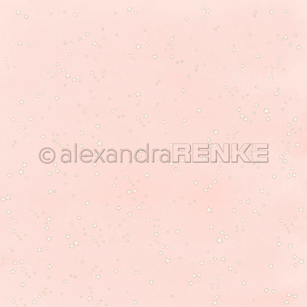 Design Paper 'Kleine Sterne auf Rosa' A. RENKE