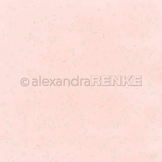 Design Paper 'Kleine Sterne auf Rosa' A. RENKE