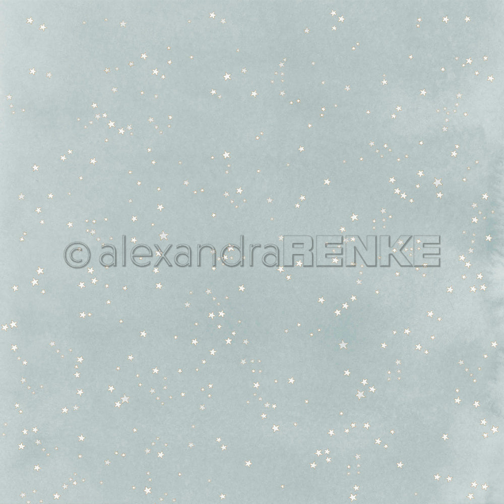 Design Paper 'Kleine Sterne auf Elegant Blau' A. RENKE