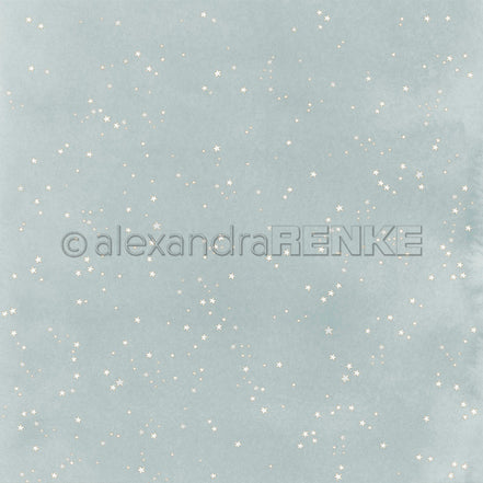 Design Paper 'Kleine Sterne auf Elegant Blau' A. RENKE