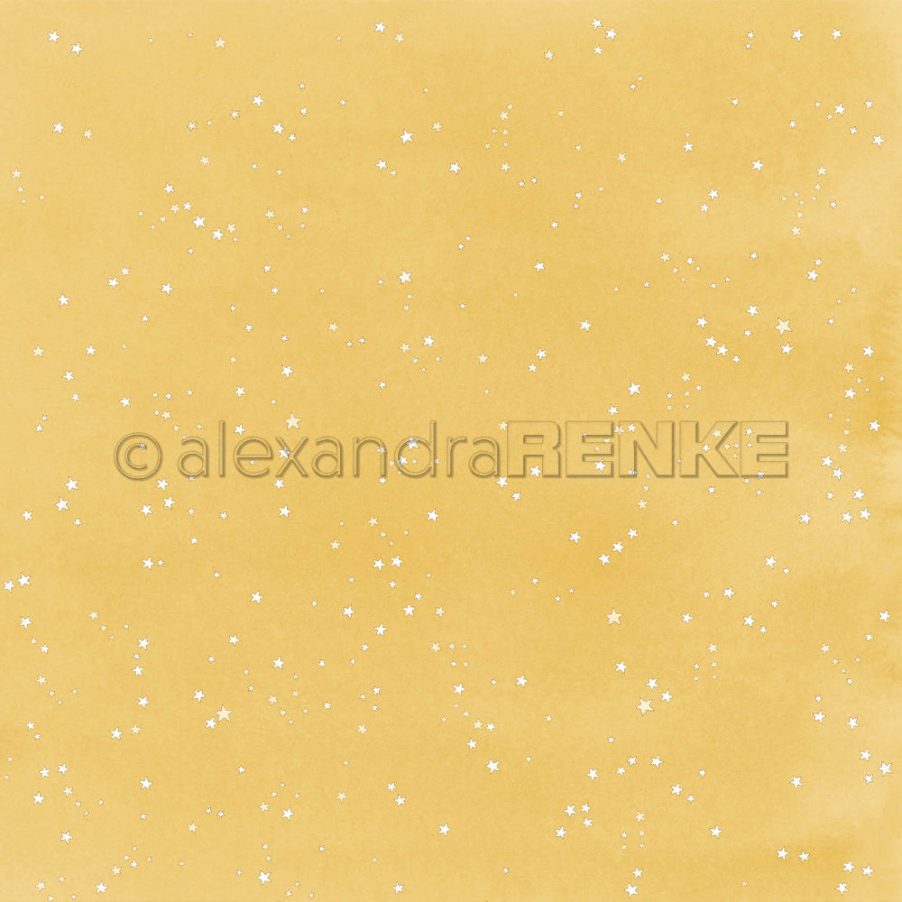 Design Paper 'Kleine Sterne auf Senfgelb' A. RENKE