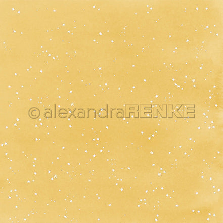 Design Paper 'Kleine Sterne auf Senfgelb' A. RENKE