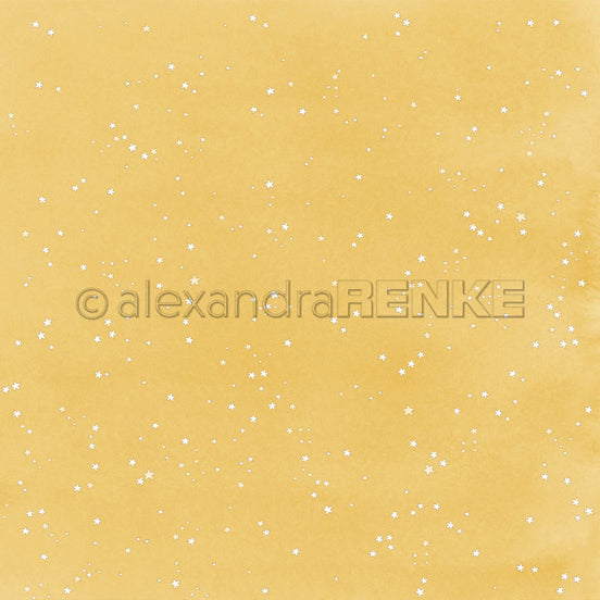 Design Paper 'Kleine Sterne auf Senfgelb' A. RENKE