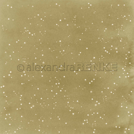 Design Paper 'Kleine Sterne auf Sanftgrün' A. RENKE
