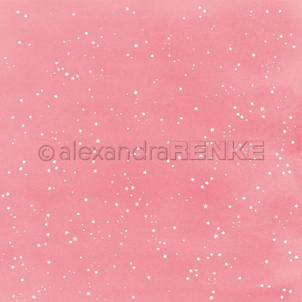 Design Paper 'Kleine Sterne auf Pink' A. RENKE