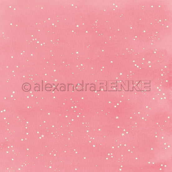 Design Paper 'Kleine Sterne auf Pink' A. RENKE