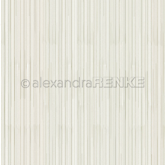 Design Paper 'Zarte Streifen Schattengrün' A. RENKE