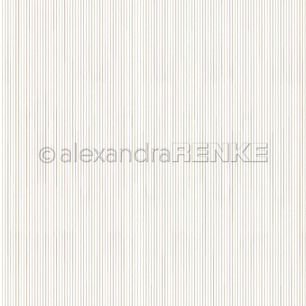 Design Paper 'Zarte Streifen Cremebraun' A. RENKE