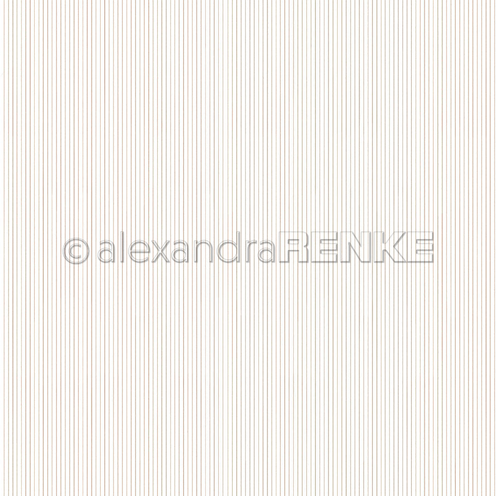 Design Paper 'Zarte Streifen Graubeige' A. RENKE