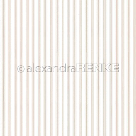 Design Paper 'Zarte Streifen Graubeige' A. RENKE