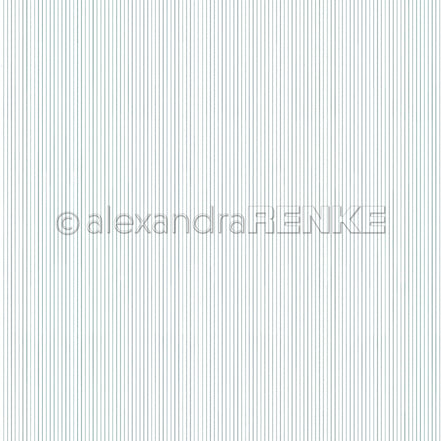 Design Paper 'Zarte Streifen Elegant Blau' A. RENKE