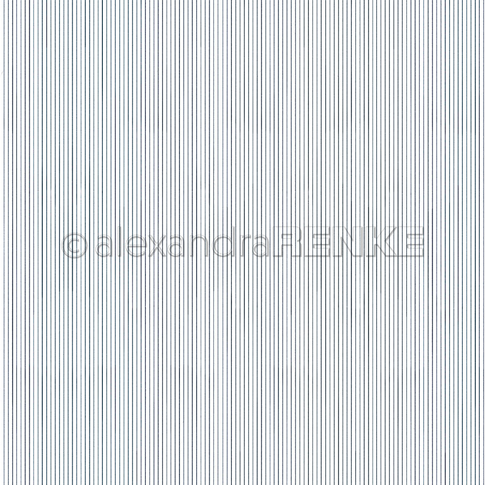 Design Paper 'Zarte Streifen Premiumblau' A. RENKE