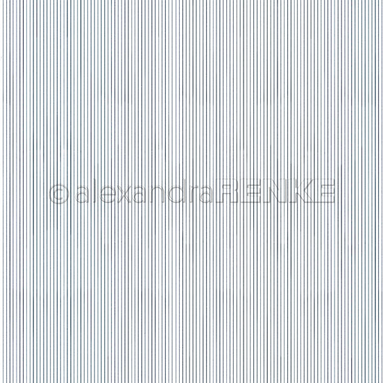 Design Paper 'Zarte Streifen Premiumblau' A. RENKE