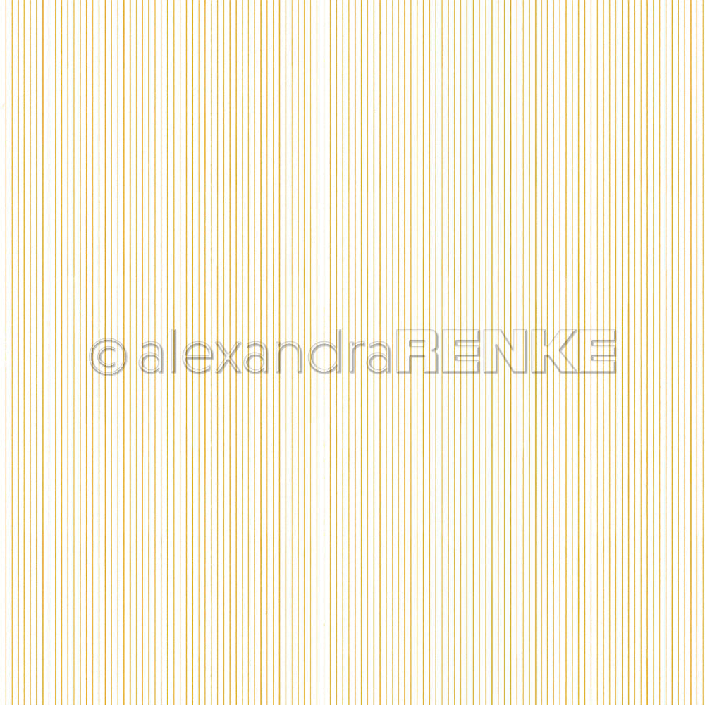 Design Paper 'Zarte Streifen Senfgelb' A. RENKE