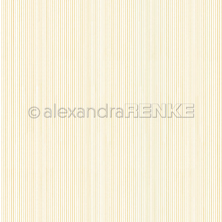 Design Paper 'Zarte Streifen Senfgelb' A. RENKE
