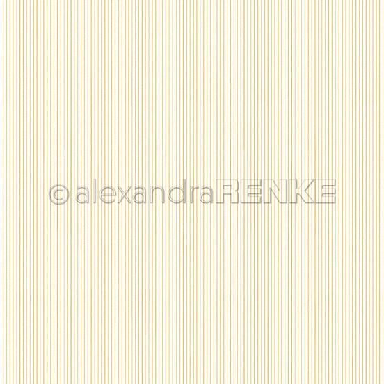 Design Paper 'Zarte Streifen Senfgelb' A. RENKE