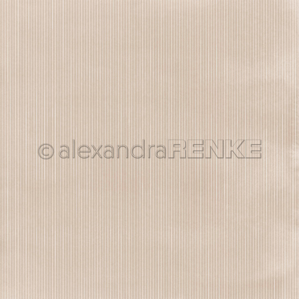 Design Paper 'Zarte helle Streifen auf Graubeige' A. RENKE