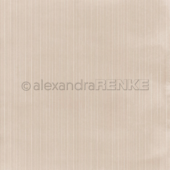 Design Paper 'Zarte helle Streifen auf Graubeige' A. RENKE